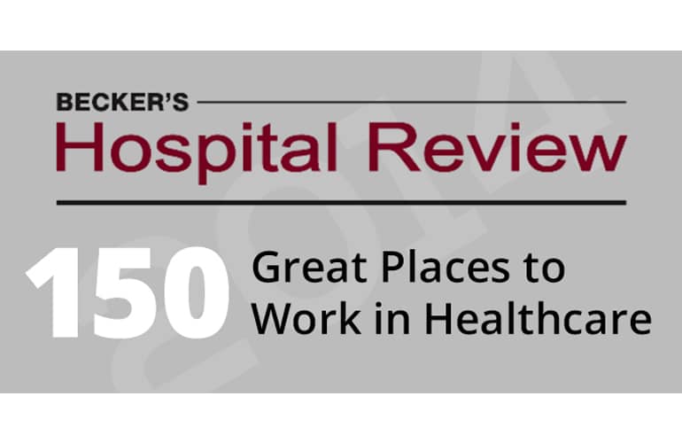 Another Honor for Reliant – Becker’s Hospital Review 150 Great Places to Work in Healthcare