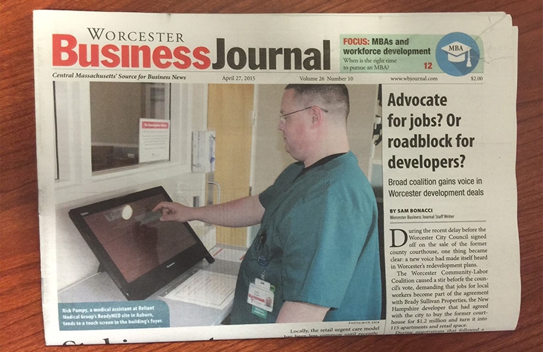 Reliant’s ReadyMED Featured in Worcester Business Journal