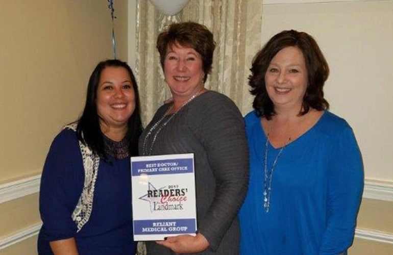 Reliant Holden Named Best Primary Care Office in Landmark’s Readers’ Choice Awards