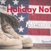 Memorial Day Holiday Notice 2023