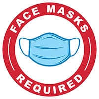 face masks required